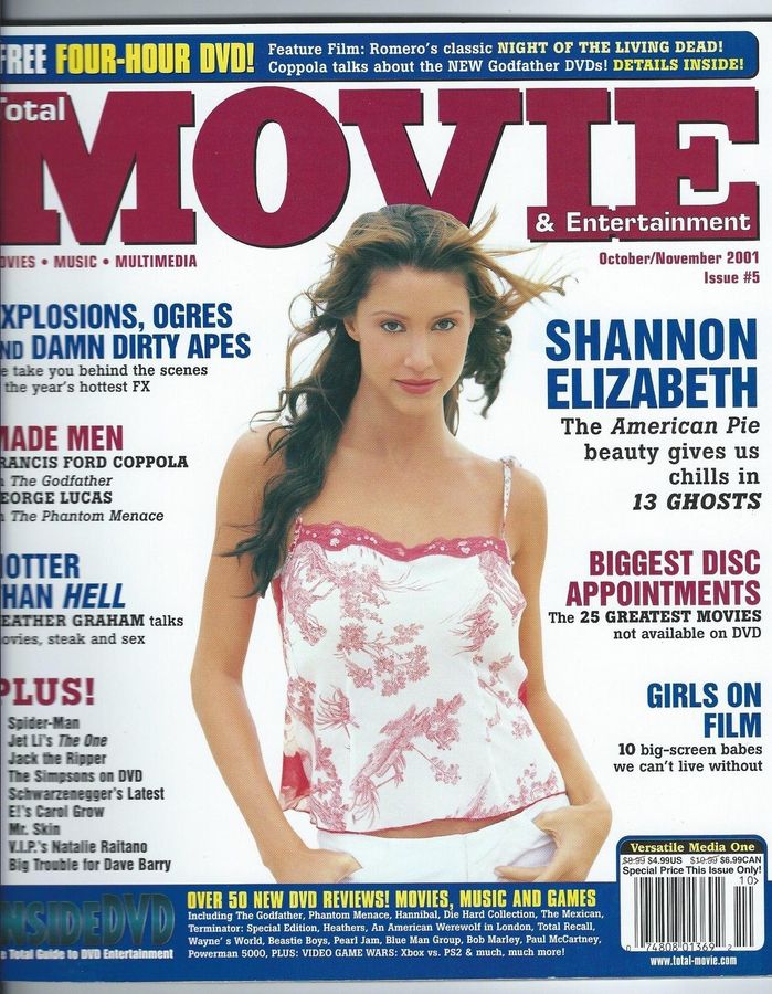 TOTAL MOVIE magazine side cover Issue 5 October/November 2001
