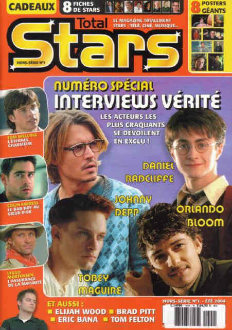 TOTAL STARS magazine side cover  Special # 1 Summer 2004