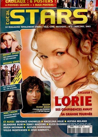 TOTAL STARS magazine side cover Issue 2 November/December 2003