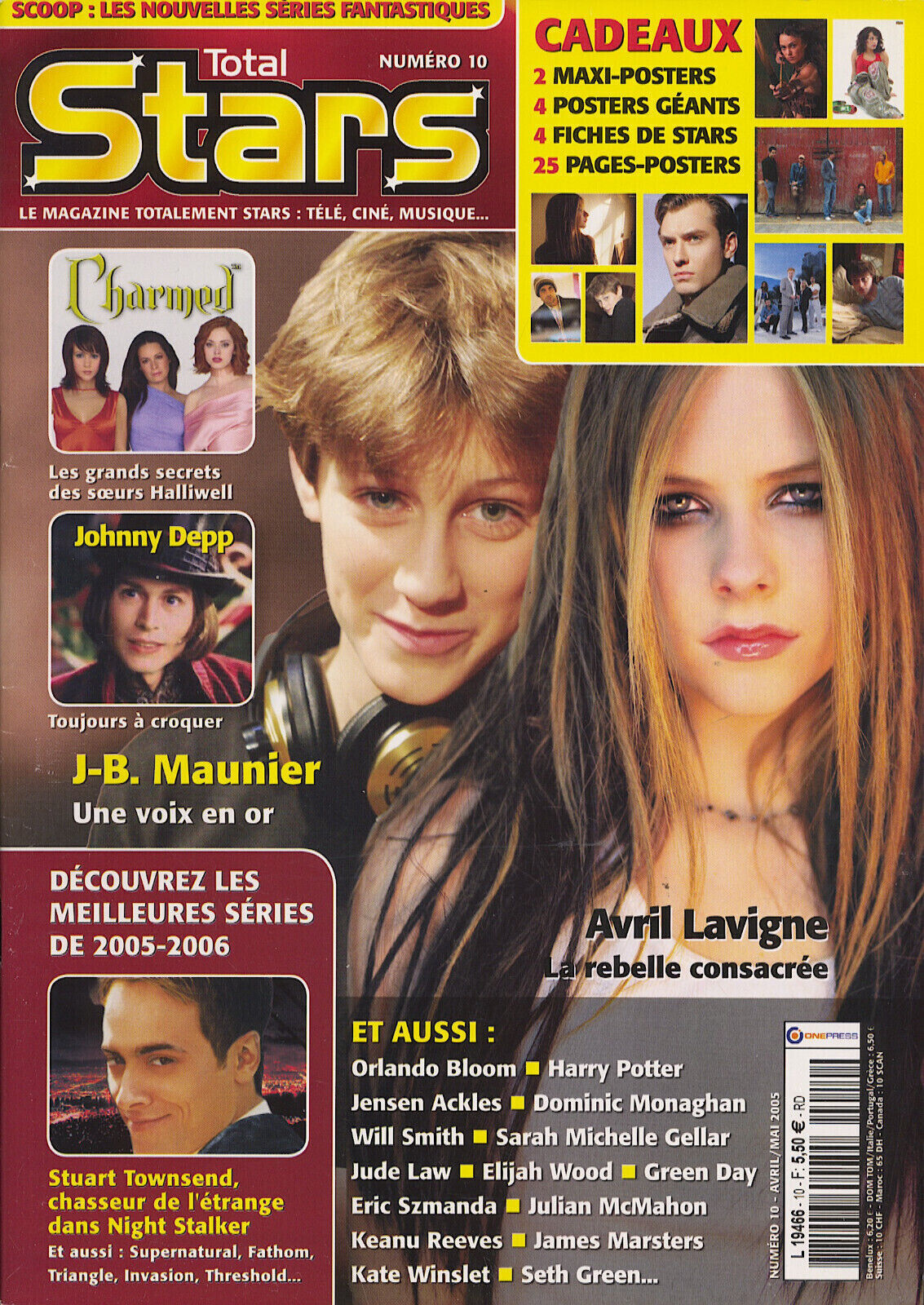 TOTAL STARS magazine side cover Issue 10  2005