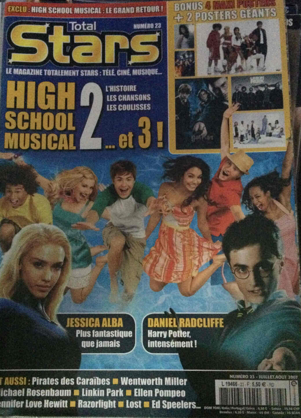 TOTAL STARS magazine side cover Issue 23 July-August 2007