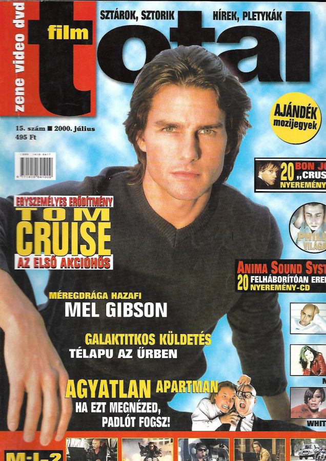 TOTAL FILM (HU) magazine side cover Issue 15  July 2000