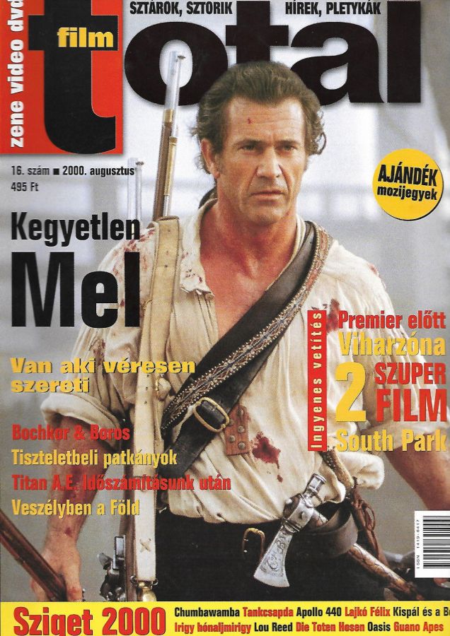 TOTAL FILM (HU) magazine side cover Issue 16  August 2000