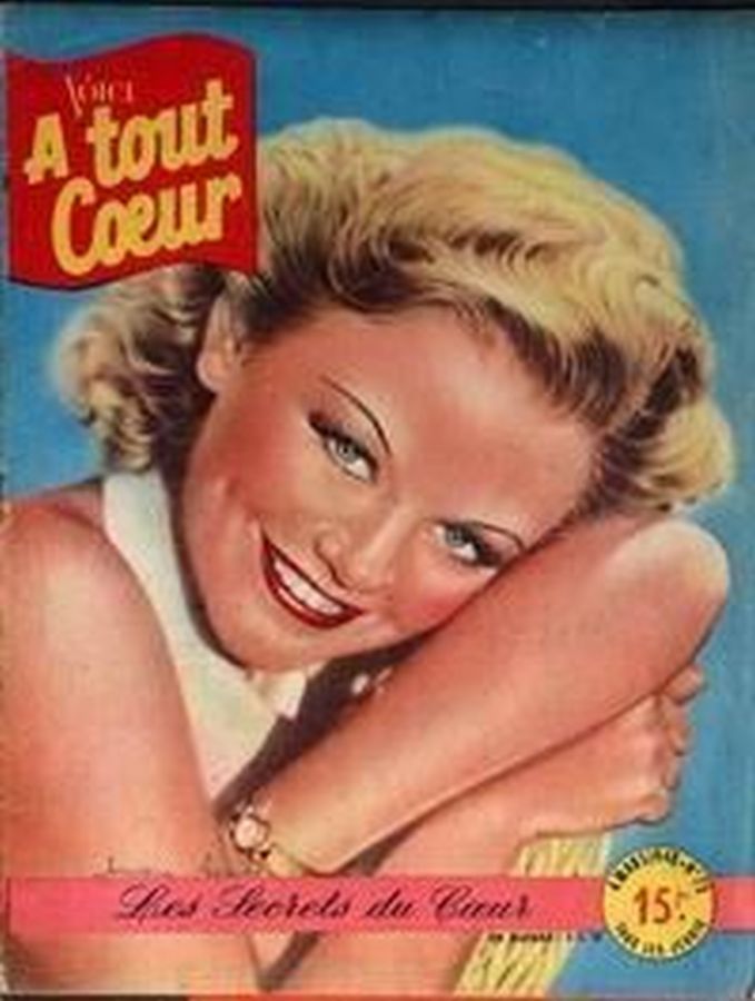 A TOUT COEUR magazine side cover Issue 73 4 March 1948