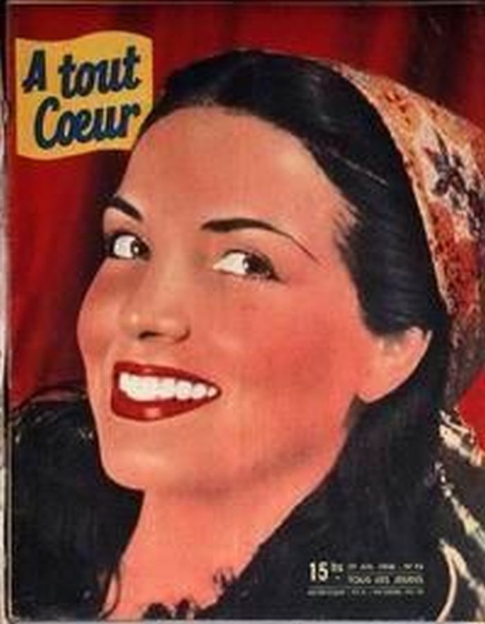 A TOUT COEUR magazine side cover Issue 94 29 July 1948