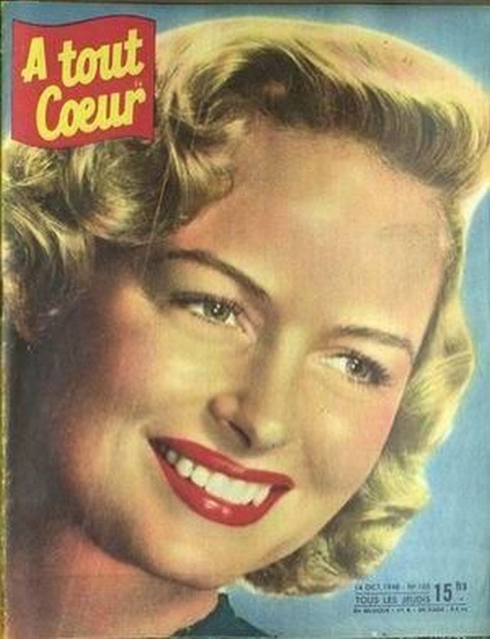 A TOUT COEUR magazine side cover Issue 105 14 October 1948