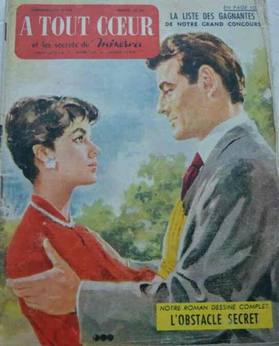 A TOUT COEUR magazine side cover Issue 455   1955