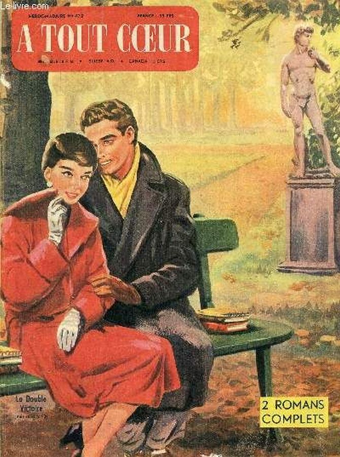 A TOUT COEUR magazine side cover Issue 472   1955