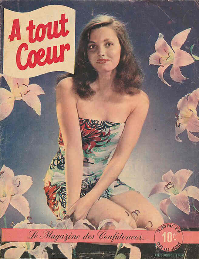 A TOUT COEUR magazine side cover Issue 38 26 June 1947