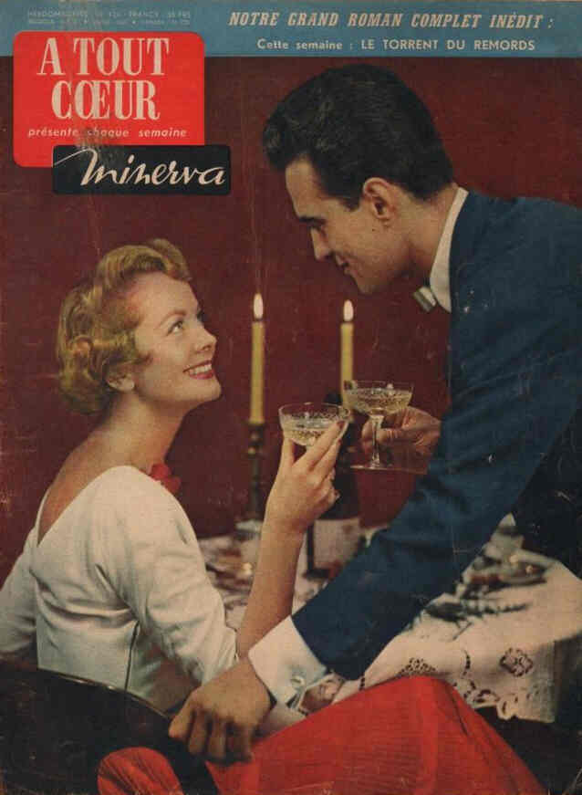 A TOUT COEUR magazine side cover Issue 424   1955