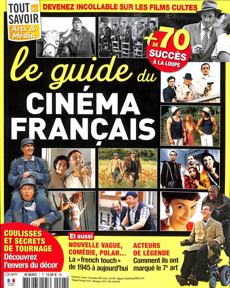 TOUT SAVOIR ARTS ET MEDIA magazine side cover Issue 7  August 2018