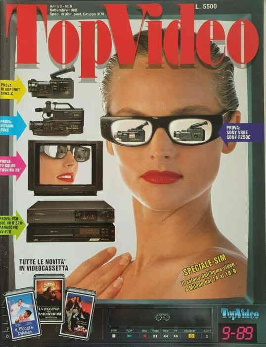 TOP VIDEO magazine side cover  September 1989
