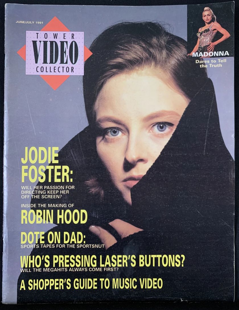 TOWER VIDEO COLLECTOR magazine side cover June/July 1991