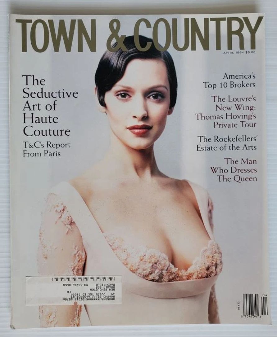 TOWN AND COUNTRY magazine side cover  April 1994