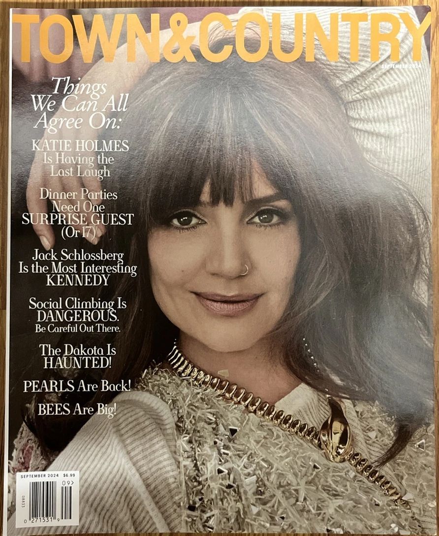 TOWN AND COUNTRY magazine side cover  September 2024