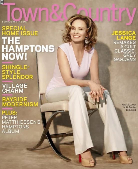TOWN AND COUNTRY magazine side cover  May 2009