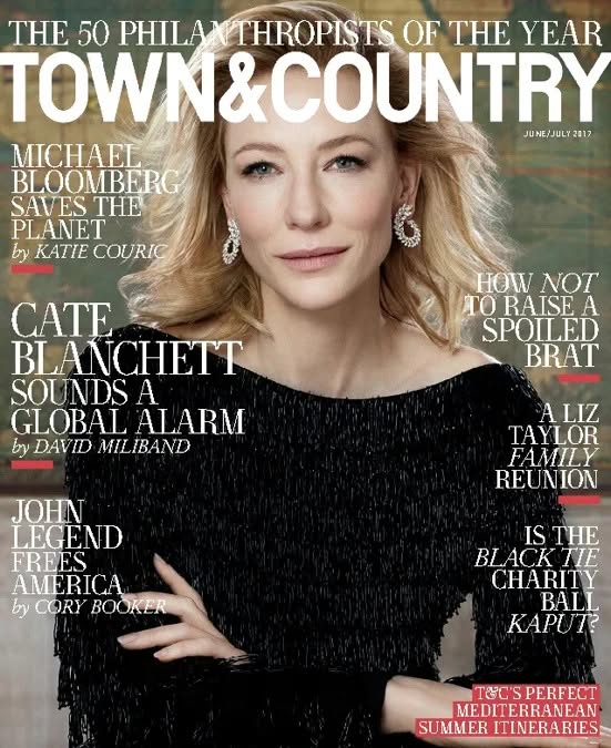 TOWN AND COUNTRY magazine side cover 7 June 2017