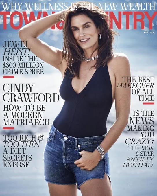 TOWN AND COUNTRY magazine side cover  May 2018