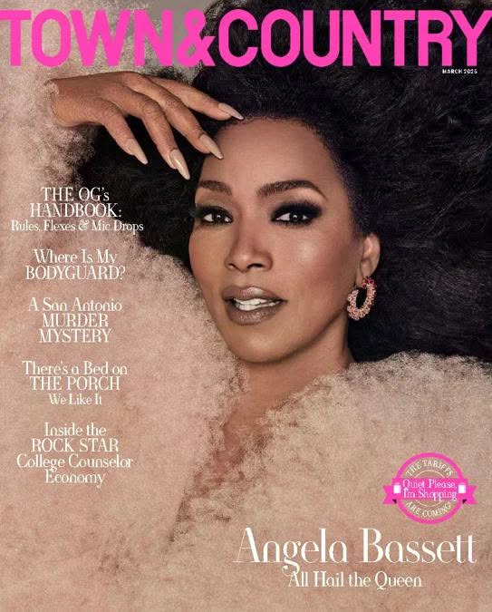 TOWN AND COUNTRY magazine side cover  March 2025