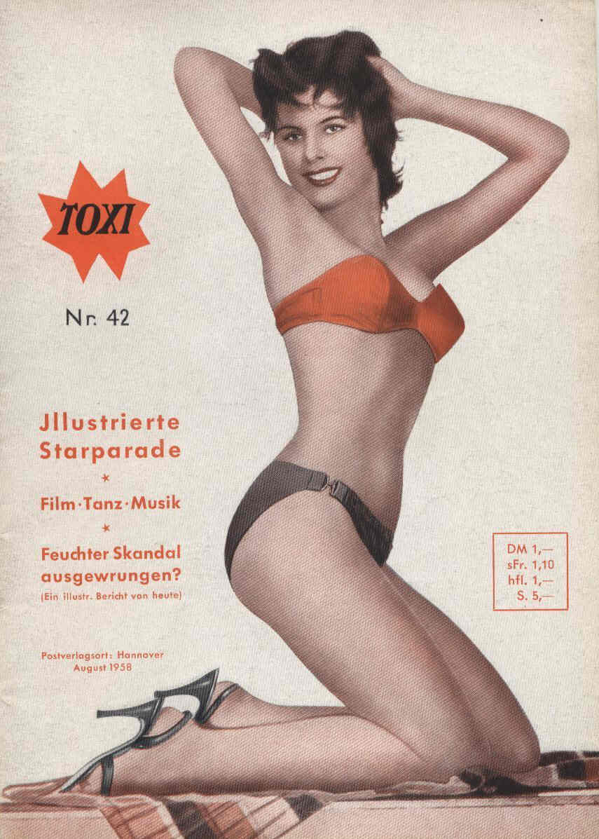 TOXI magazine side cover Issue 42 August 1958