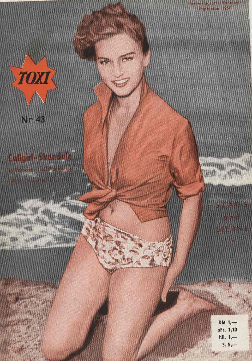 TOXI magazine side cover Issue 43 September 1958