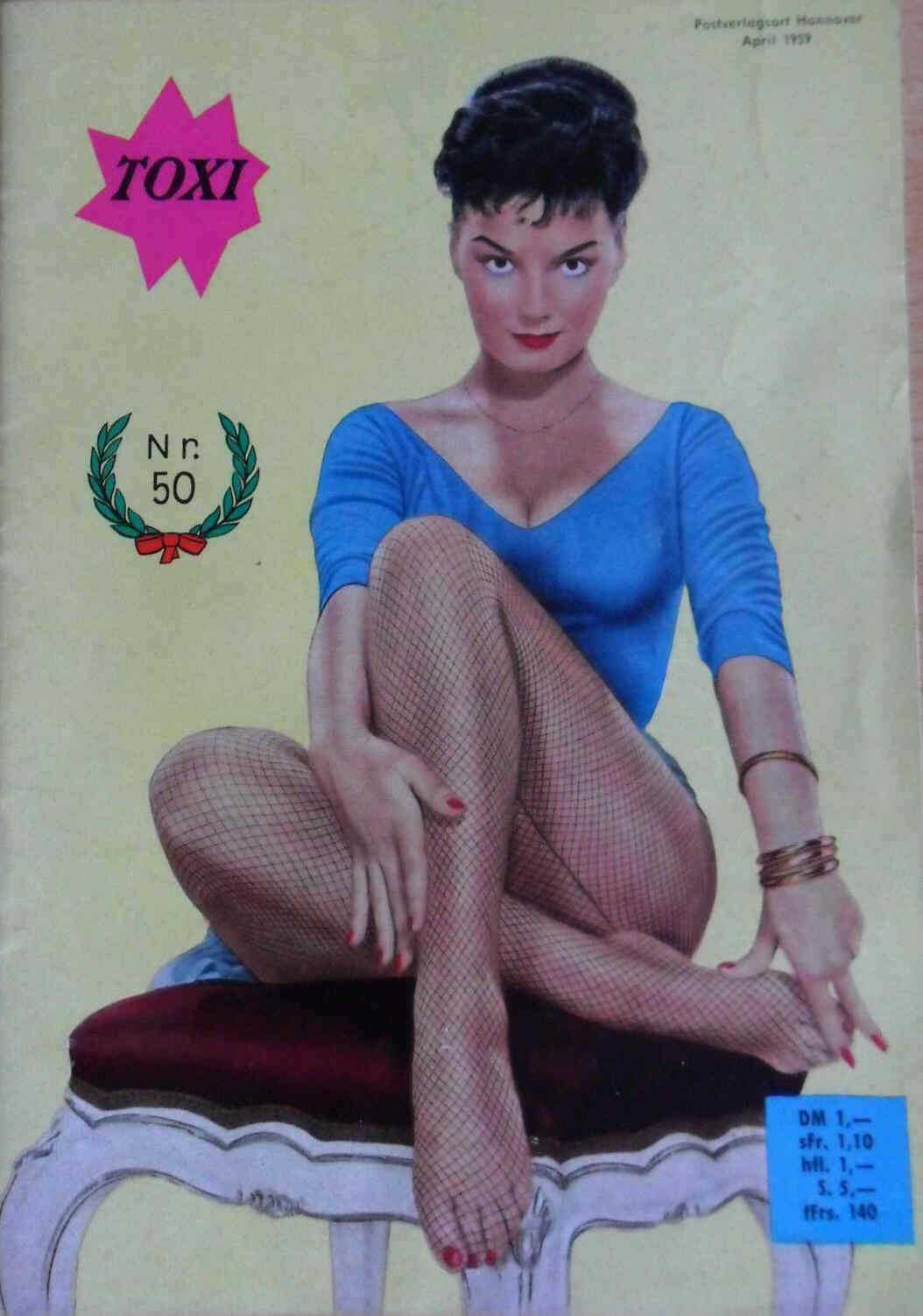 TOXI magazine side cover Issue 50 April 1959