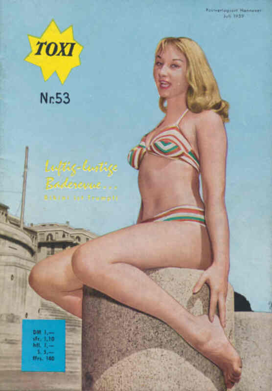TOXI magazine side cover Issue 53 July 1959