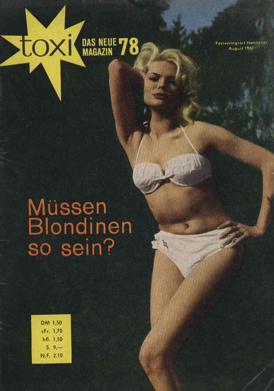 TOXI magazine side cover Issue 78 August 1961