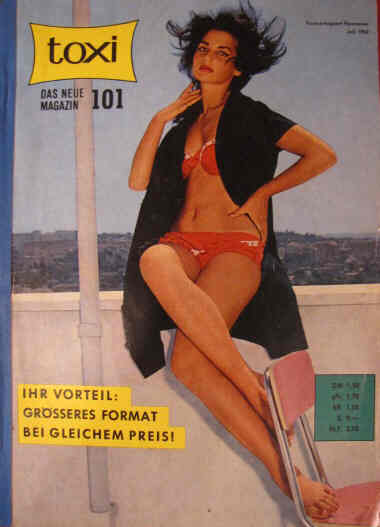 TOXI magazine side cover Issue 101 July 1963