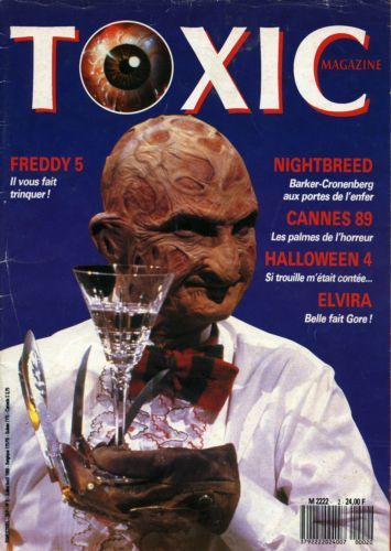 TOXIC magazine side cover Issue 2  1st series June 1989