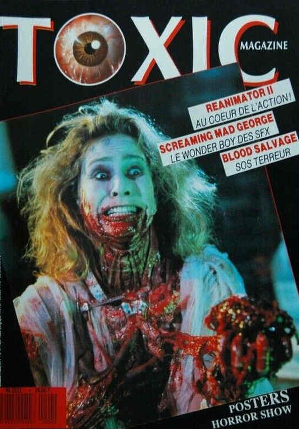 TOXIC magazine side cover Issue 4  1st series November 1989