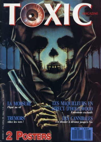 TOXIC magazine side cover Issue 6  1st series May 1990