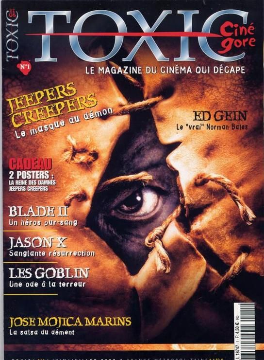 TOXIC magazine side cover Issue 1  2nd series June 2002