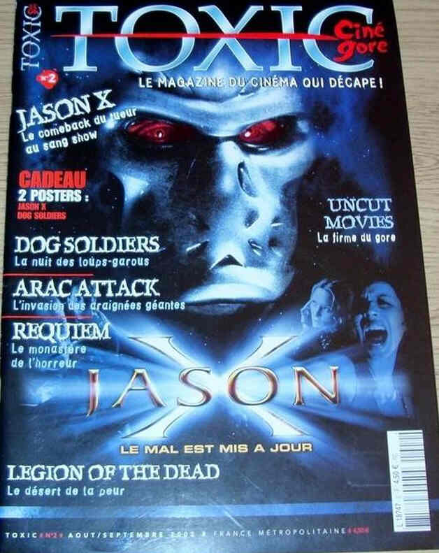 TOXIC magazine side cover Issue 2  2nd series August 2002