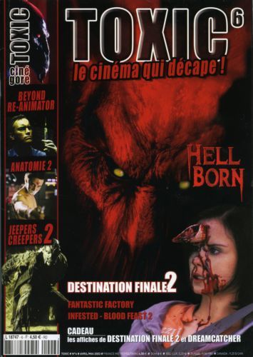 TOXIC magazine side cover Issue 6  2nd series April 2003