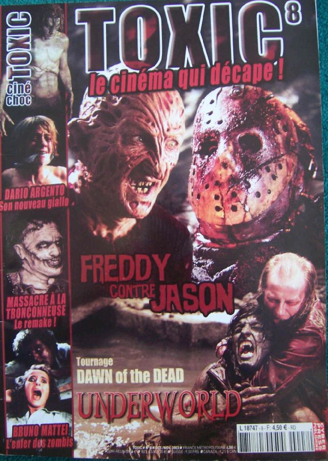 TOXIC magazine side cover Issue 8  2nd series November 2003