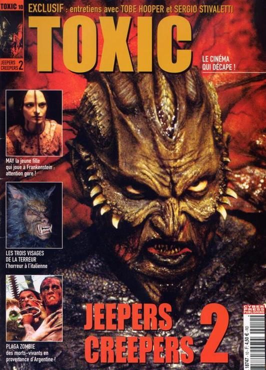 TOXIC magazine side cover Issue 10  2nd series February 2004
