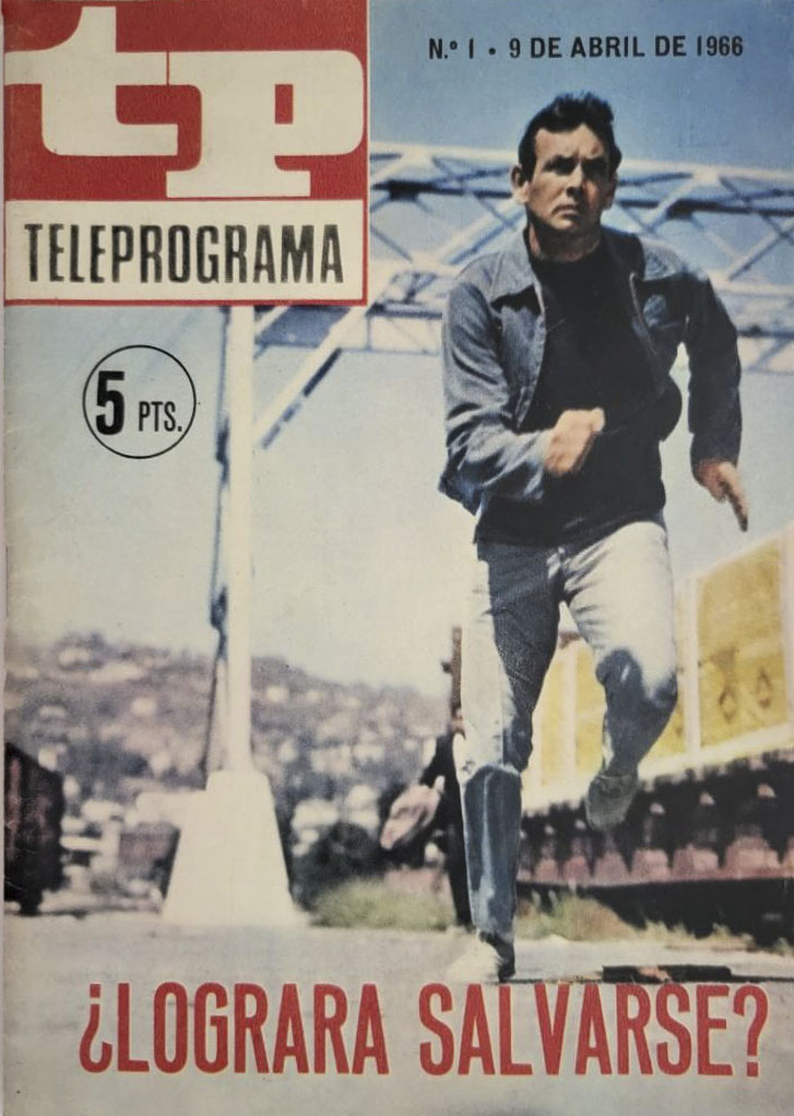 TP TELEPROGRAMA magazine side cover Issue 1 9 April 1966