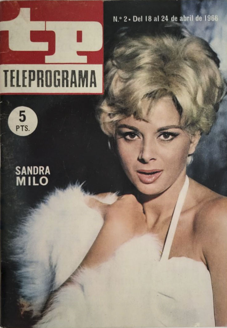TP TELEPROGRAMA magazine side cover Issue 2 18 April 1966
