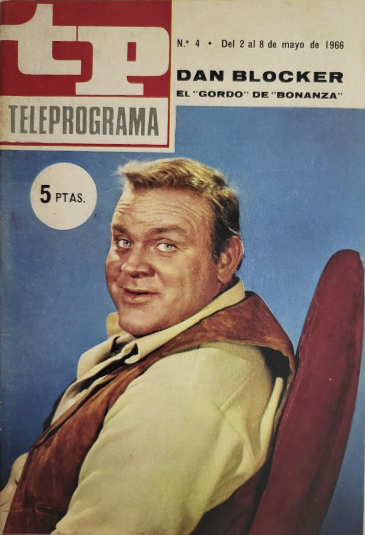 TP TELEPROGRAMA magazine side cover Issue 4 2 May 1966