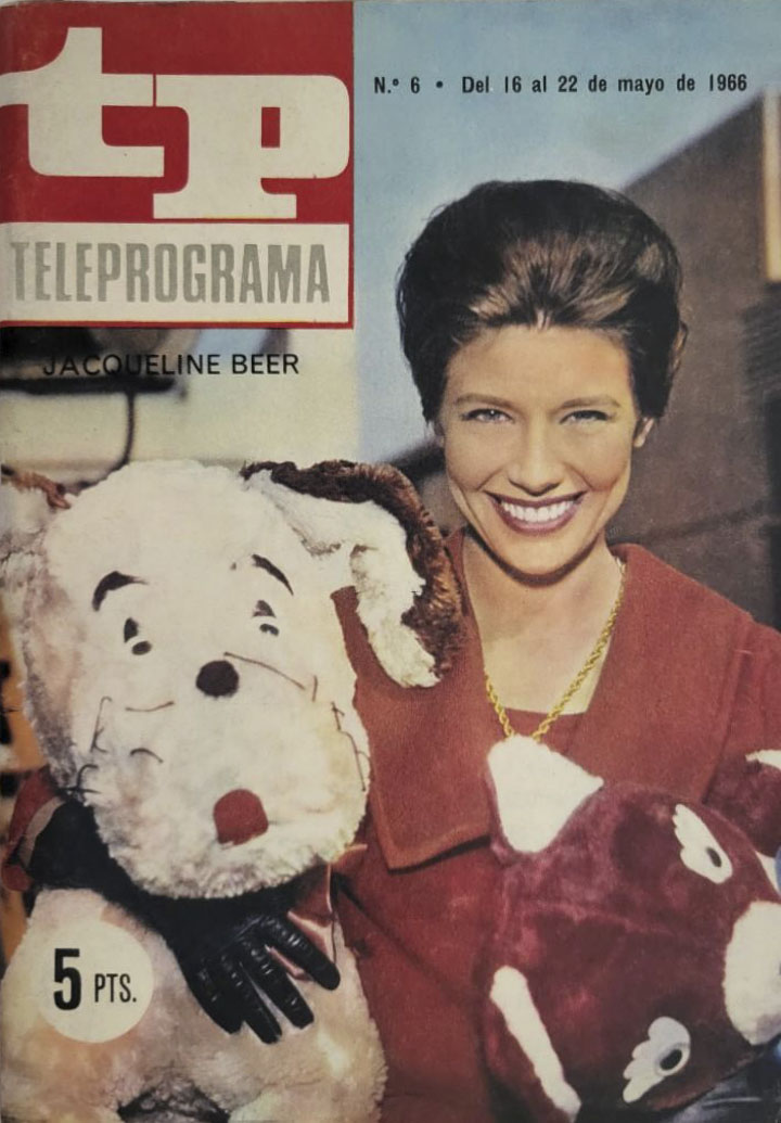 TP TELEPROGRAMA magazine side cover Issue 6 16 May 1966