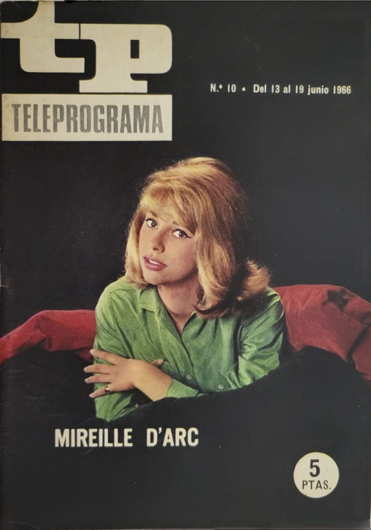 TP TELEPROGRAMA magazine side cover Issue 10 13 June 1966