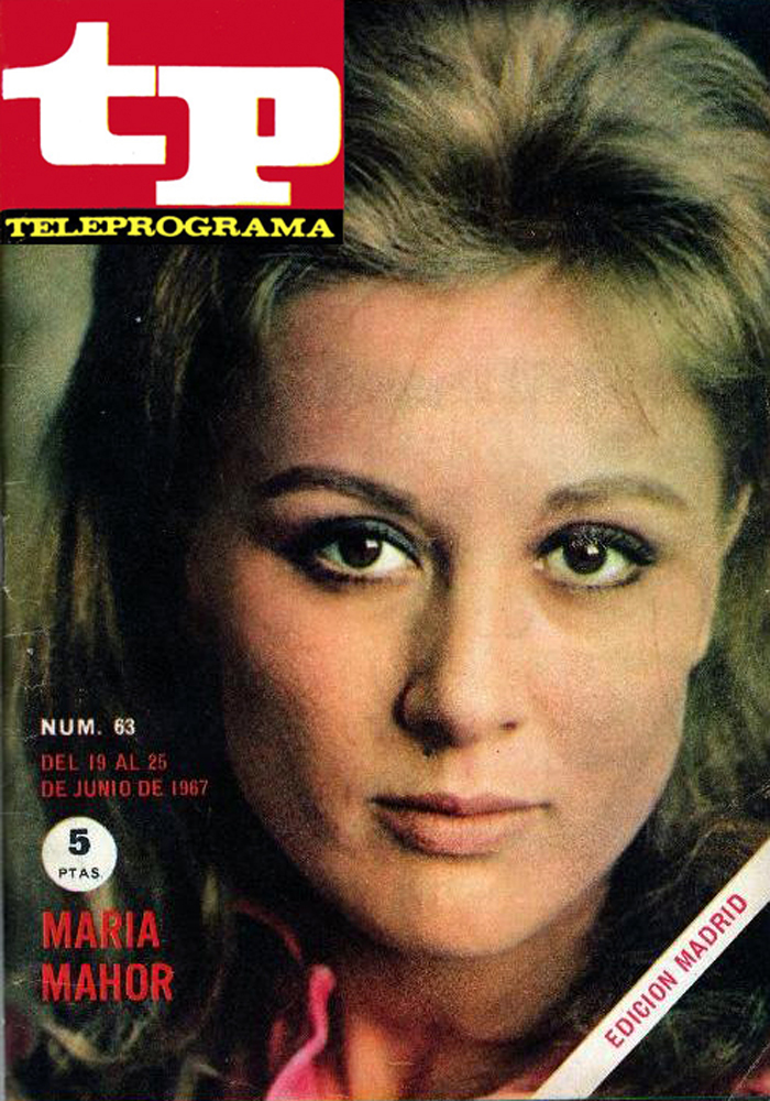 TP TELEPROGRAMA magazine side cover Issue 63 19 June 1967