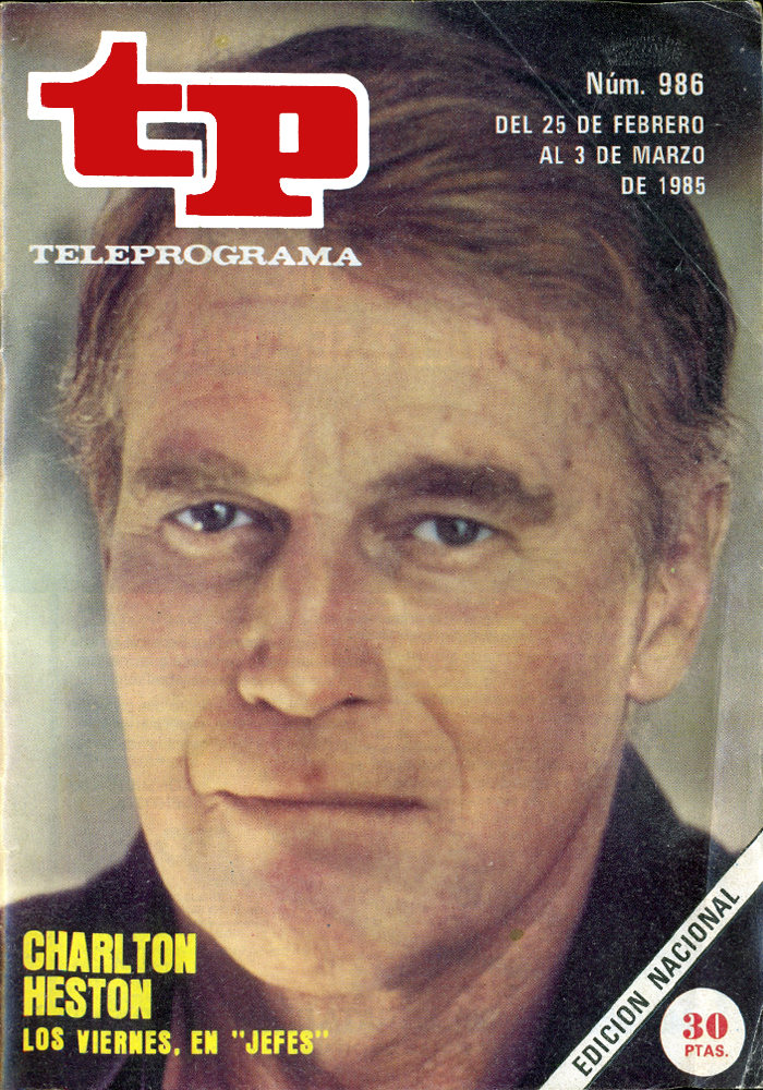 TP TELEPROGRAMA magazine side cover Issue 986 25 February 1985
