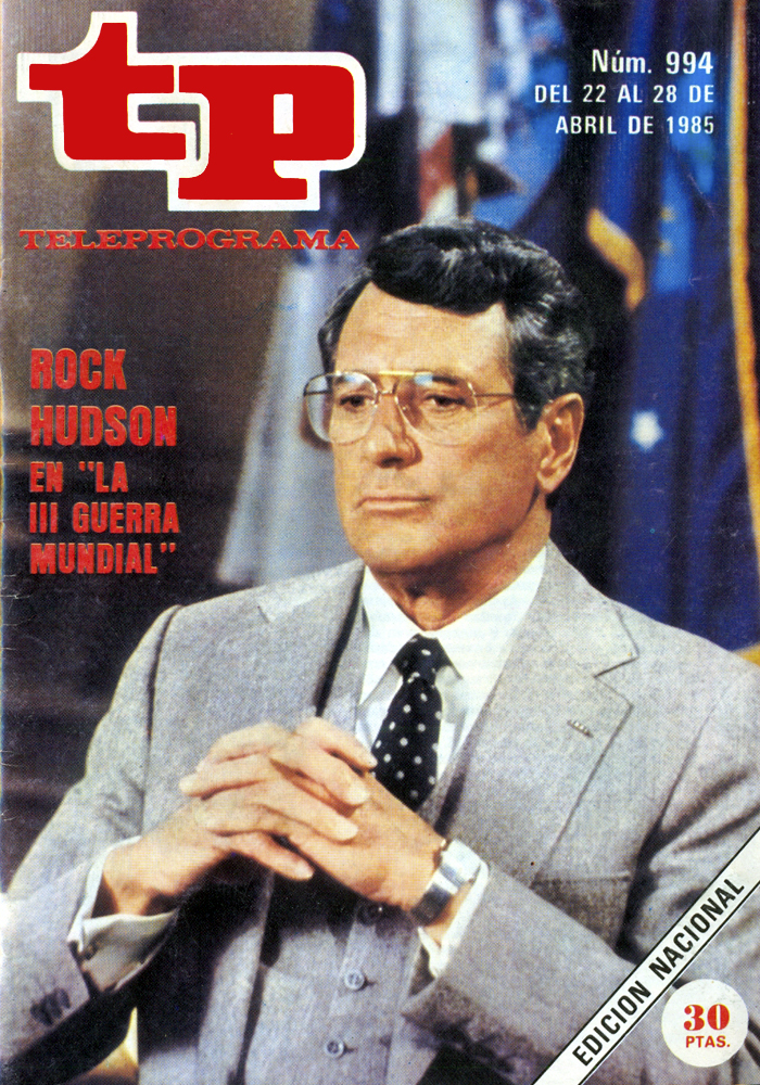 TP TELEPROGRAMA magazine side cover Issue 994 22 April 1985