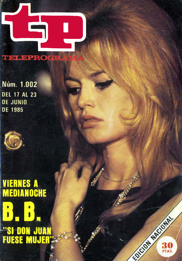 TP TELEPROGRAMA magazine side cover Issue 1002 17 June 1985