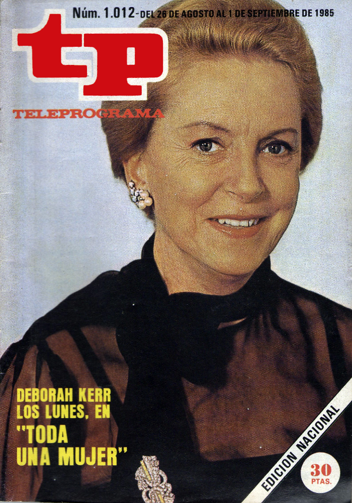 TP TELEPROGRAMA magazine side cover Issue 1012 26 August 1985