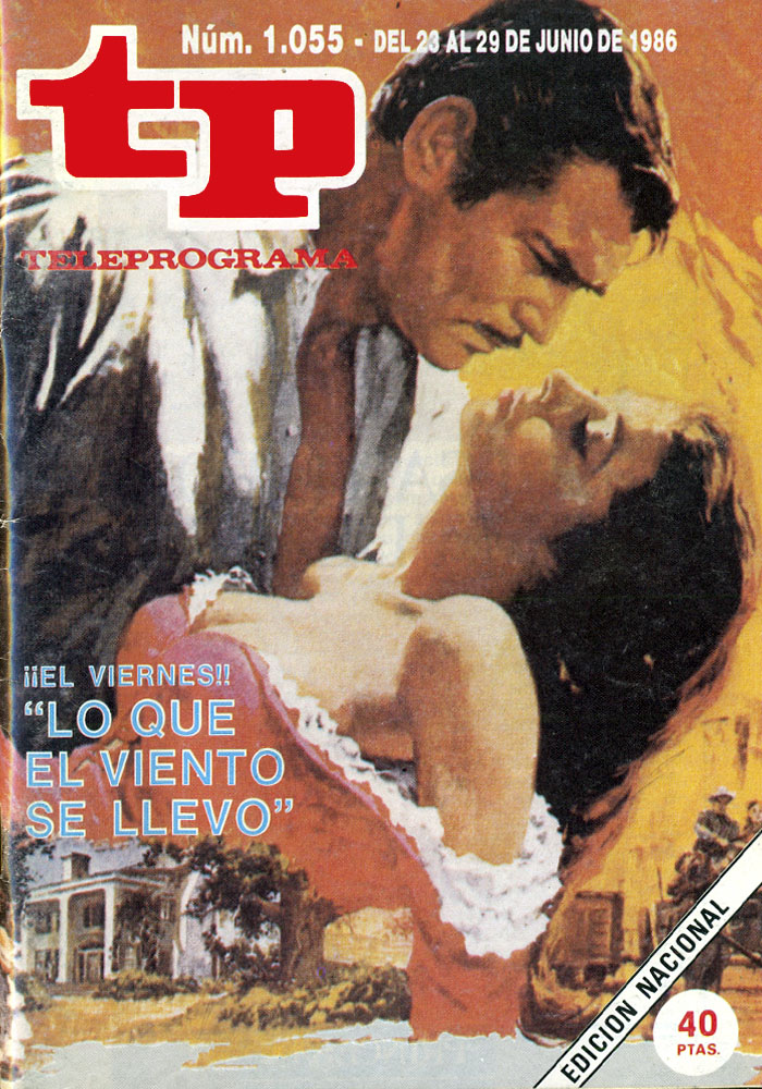 TP TELEPROGRAMA magazine side cover Issue 1055 23 June 1986