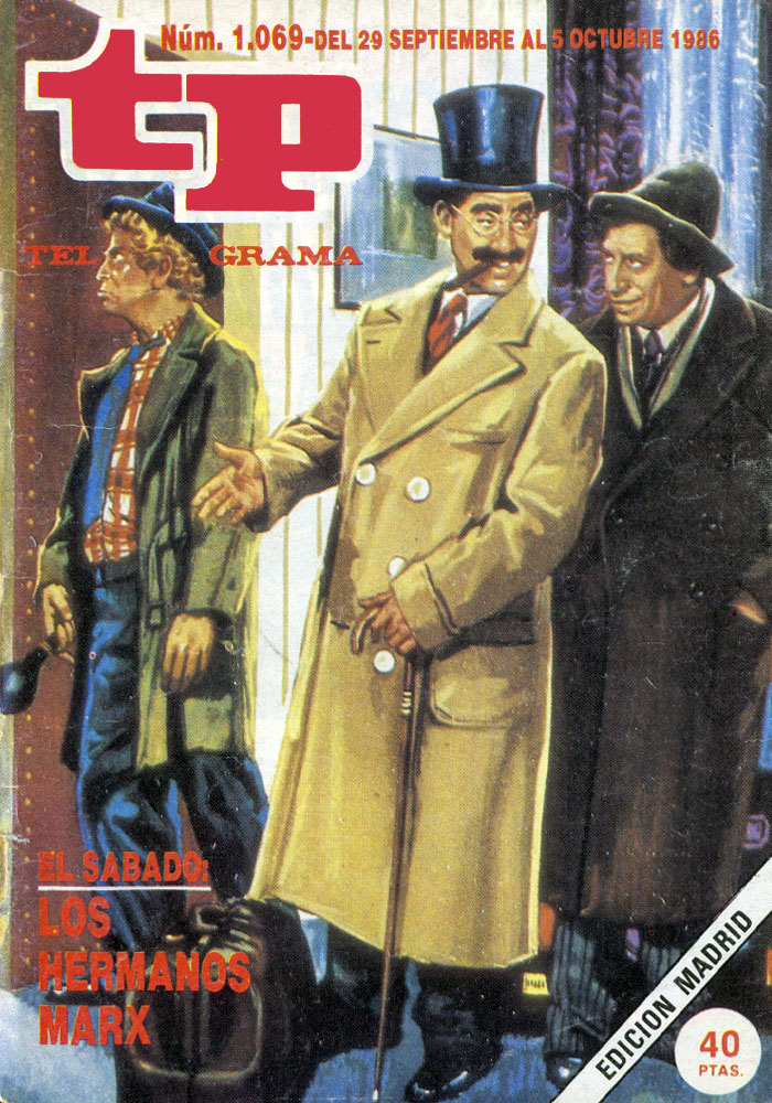 TP TELEPROGRAMA magazine side cover Issue 1069 29 September 1986