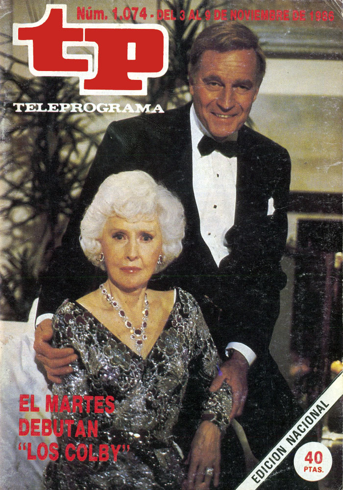 TP TELEPROGRAMA magazine side cover Issue 1074 3 November 1986
